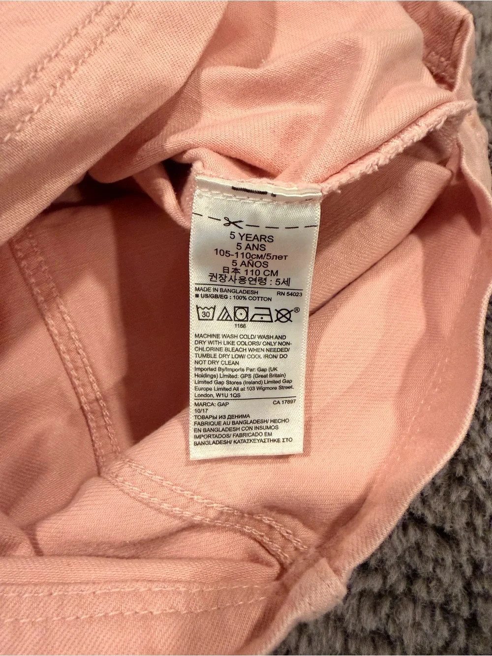 GAP Coral Pink Overall Pinafore Dress